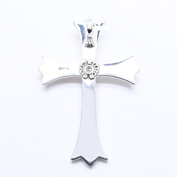 極美品 CHROME HEARTS クロムハーツ ラージクロス チャーム ペンダント トップ 重量約 33.0 g シルバー925 中古 4a010500