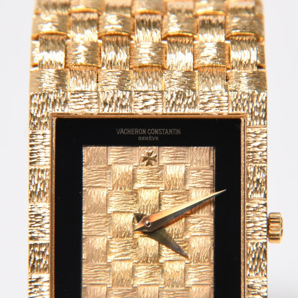 極美品 VACHERON CONSTANTIN ヴァシュロン コンスタンタン メッシュ ドール 腕時計 33030 重量約74.18 18KYG 750刻印 手巻き 中古 4a010387