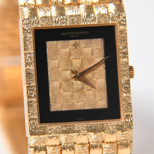 極美品 VACHERON CONSTANTIN ヴァシュロン コンスタンタン メッシュ ドール 腕時計 33030 重量約74.18 18KYG 750刻印 手巻き 中古 4a010387