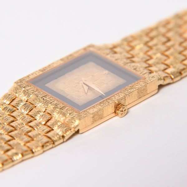 極美品 VACHERON CONSTANTIN ヴァシュロン コンスタンタン メッシュ ドール 腕時計 33030 重量約74.18 18KYG 750刻印 手巻き 中古 4a010387
