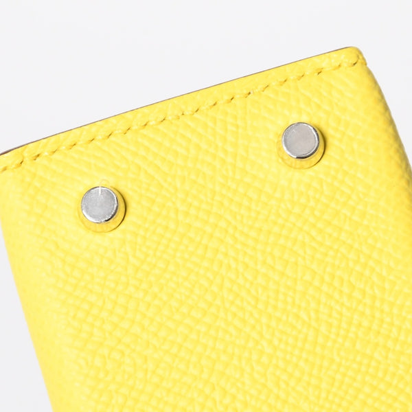 新品同様 HERMES エルメス MINI KELLY II ミニケリーⅡ 2WAYバッグ エプソン ジョーヌシトロン パラジウム金具 K刻印 中古 4a010126