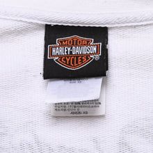 画像をギャラリービューアに読み込む, HARLEY DAVIDSON ハレーダビットソン スウェット フルジップスウェットシャツ コットン ポリエステル ホワイト サイズS 美品 中古 4b012331
