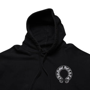 CHROME HEARTS Horseshoe&フFloral Cross Pullover Hoodie with Horseshoe Logo, Floral Cross Logo, Scroll Label Logo, XXL Size, SW Hoodie, Excellent Condition, Used, 4a003221