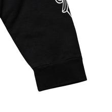 画像をギャラリービューアに読み込む, CHROME HEARTS クロムハーツ ホースシュー&amp;フローラルクロスプルオーバーパーカー ホースシューロゴ フローラルクロスロゴ スクロールラベルロゴ XXLサイズ パーカー SW 美品 中古 4a003221