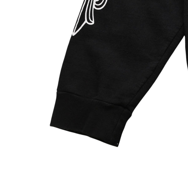 CHROME HEARTS Horseshoe&フFloral Cross Pullover Hoodie with Horseshoe Logo, Floral Cross Logo, Scroll Label Logo, XXL Size, SW Hoodie, Excellent Condition, Used, 4a003221