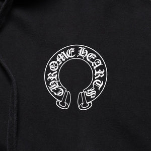 CHROME HEARTS Horseshoe&フFloral Cross Pullover Hoodie with Horseshoe Logo, Floral Cross Logo, Scroll Label Logo, XXL Size, SW Hoodie, Excellent Condition, Used, 4a003221
