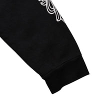 画像をギャラリービューアに読み込む, CHROME HEARTS クロムハーツ ホースシュー&amp;フローラルクロスプルオーバーパーカー ホースシューロゴ フローラルクロスロゴ スクロールラベルロゴ XXLサイズ パーカー SW 美品 中古 4a003221
