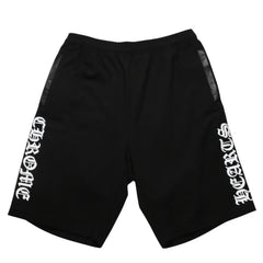 新品同様 CHROME HEARTS クロムハーツ クロスボタン メッシュ トラック ショーツ メンズ L クロスボール 中古 4a003343