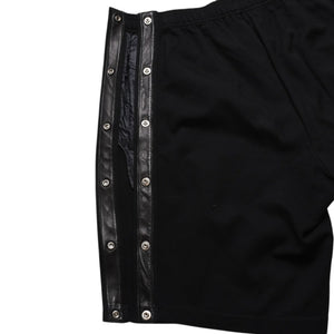 新品同様 CHROME HEARTS クロムハーツ クロスボタン メッシュ トラック ショーツ メンズ L クロスボール 中古 4a003343