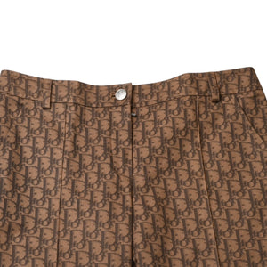 Very Good Condition Christian Dior Christian Dior Size 38 Brown Trotter Pattern Flare Pants Flare Pants 5H12044312 4a003172