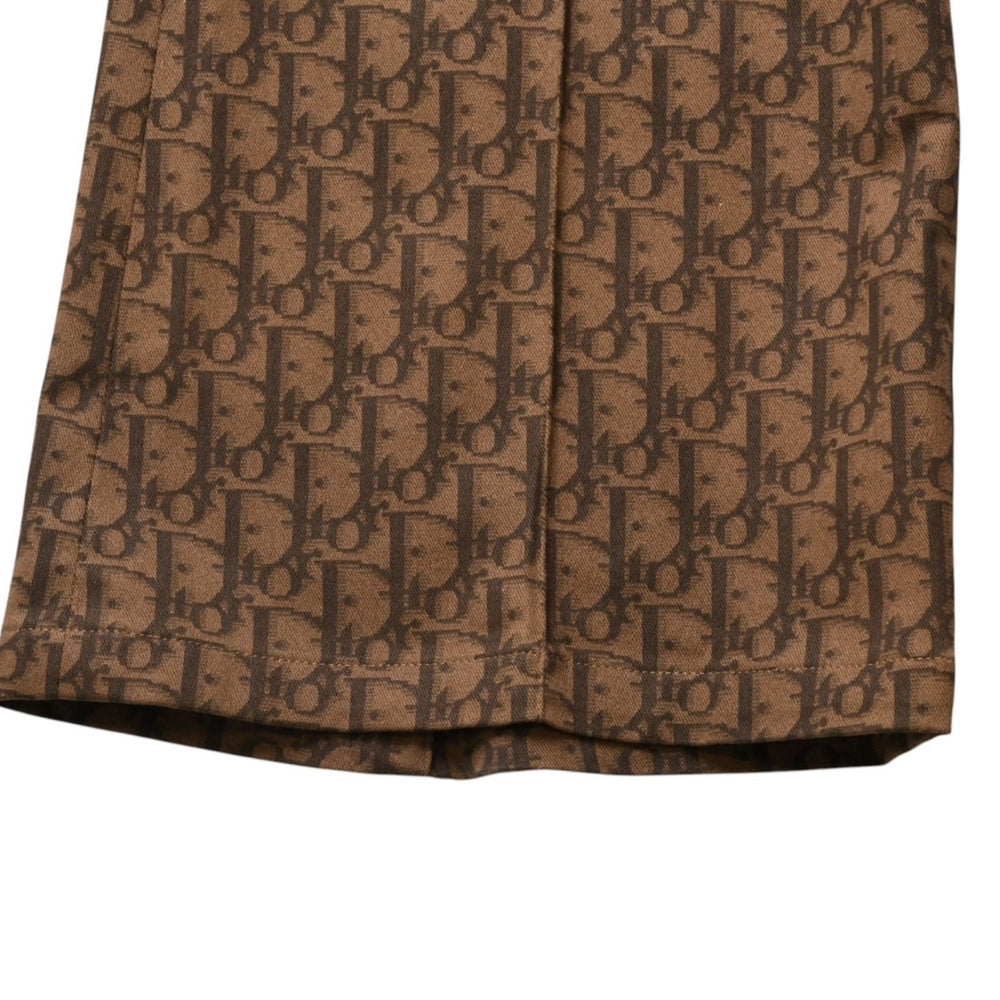 極美品 Christian Dior クリスチャンディオール サイズ 38 ブラウン トロッター柄フレアパンツ フレアパンツ 5H12044312 4a003172