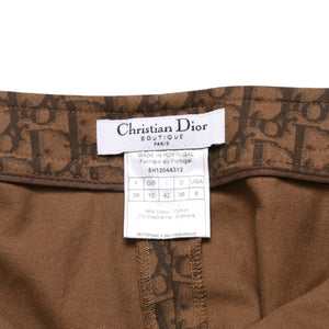 Very Good Condition Christian Dior Christian Dior Size 38 Brown Trotter Pattern Flare Pants Flare Pants 5H12044312 4a003172