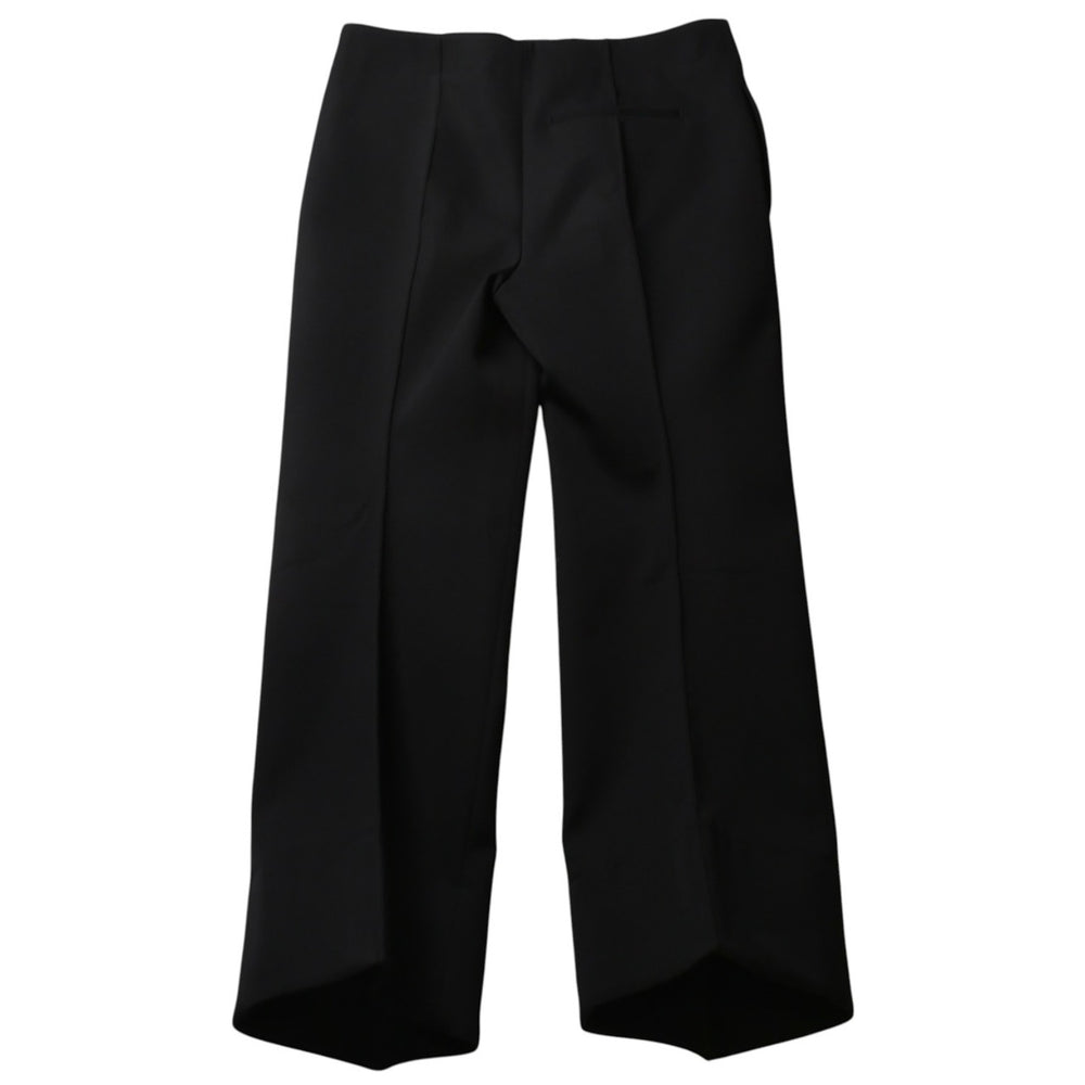 極美品 Bottega Veneta ボッテガヴェネタ Curved Pants カーブドパンツ 713790 ブラック サイズ50 中古 4a003171