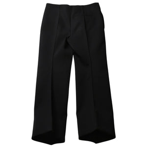 極美品 Bottega Veneta ボッテガヴェネタ Curved Pants カーブドパンツ 713790 ブラック サイズ50 中古 4a003171