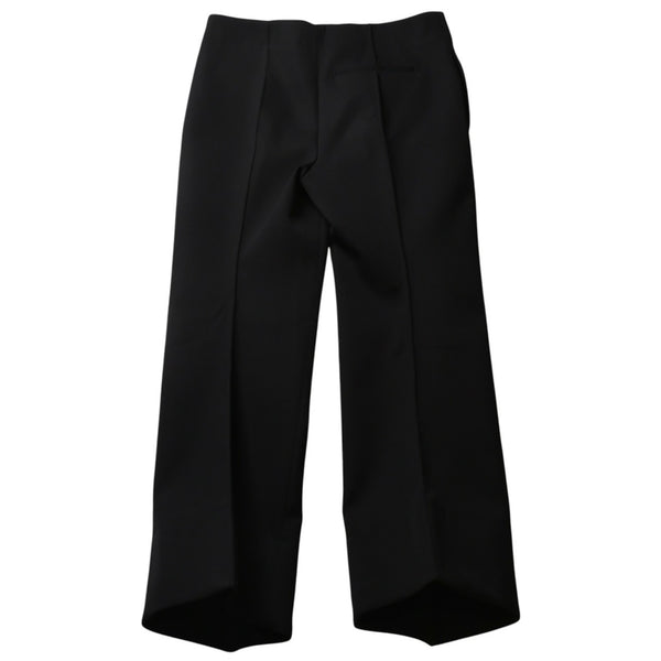 極美品 Bottega Veneta ボッテガヴェネタ Curved Pants カーブドパンツ 713790 ブラック サイズ50 中古 4a003171