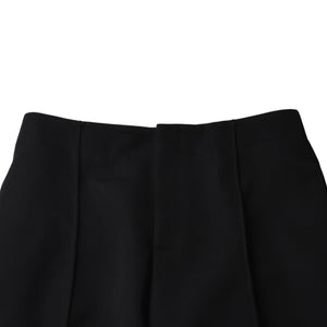 極美品 Bottega Veneta ボッテガヴェネタ Curved Pants カーブドパンツ 713790 ブラック サイズ50 中古 4a003171