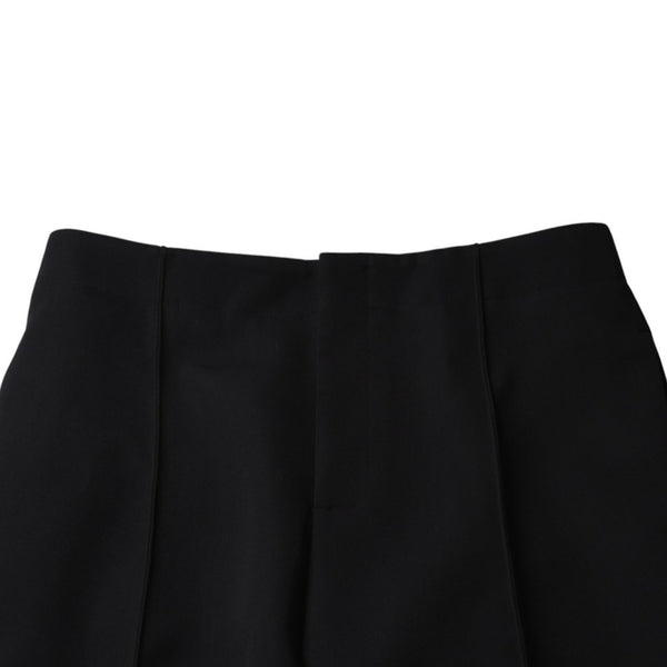 極美品 Bottega Veneta ボッテガヴェネタ Curved Pants カーブドパンツ 713790 ブラック サイズ50 中古 4a003171
