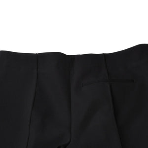 極美品 Bottega Veneta ボッテガヴェネタ Curved Pants カーブドパンツ 713790 ブラック サイズ50 中古 4a003171