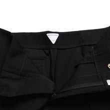画像をギャラリービューアに読み込む, 極美品 Bottega Veneta ボッテガヴェネタ Curved Pants カーブドパンツ 713790 ブラック サイズ50 中古 4a003171