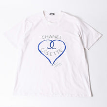 画像をギャラリービューアに読み込む, CHANEL シャネル COLETTE コレット 半袖Tシャツ C63122K06167 サイズXL ココマーク ハート ホワイト メンズ 美品 中古 4b012757