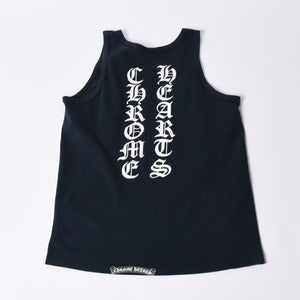 CHROME HEARTS Logo Print Tank Top Sleeveless Size S Print Black Good Condition Used 4a000605