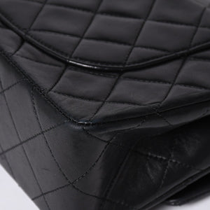 CHANEL Chanel Matelasse 23 W Flap W Chain Shoulder Bag No. 1 Coco Mark Lambskin Black Good Condition Used 4a000472