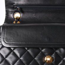 画像をギャラリービューアに読み込む, CHANEL シャネル マトラッセ23 Wフラップ Wチェーンショルダーバッグ 1番台 ココマーク ラムスキン ブラック 美品 中古 4a000472