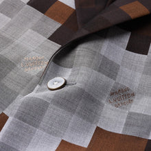 画像をギャラリービューアに読み込む, 極美品 LOUIS VUITTON ルイヴィトン 24AW 2Bテーラードジャケット HRJ61E サイズ60 ダモフラージュ シングル ブラウン グレー 中古 4a000028
