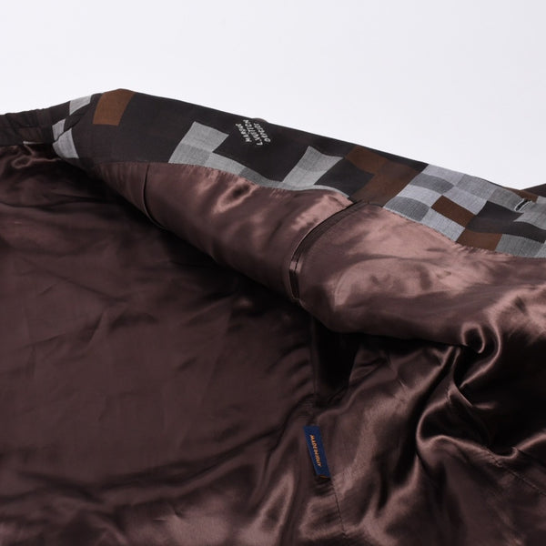 Very Good Condition LOUIS VUITTON 24AW 2B Tailored Jacket HRJ61E Size 60 Damoflage Single Brown Gray Used 4a000028