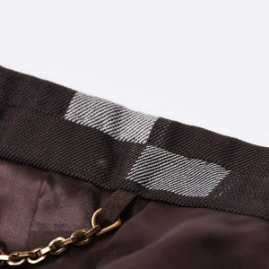 Very Good Condition LOUIS VUITTON 24AW 2B Tailored Jacket HRJ61E Size 60 Damoflage Single Brown Gray Used 4a000028