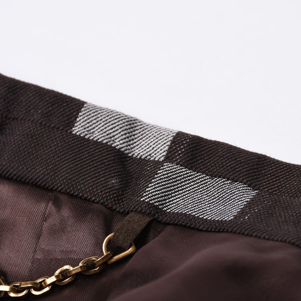 Very Good Condition LOUIS VUITTON 24AW 2B Tailored Jacket HRJ61E Size 60 Damoflage Single Brown Gray Used 4a000028