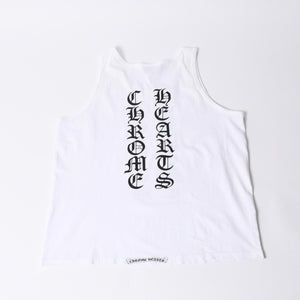 vCHROME HEARTS Chrome Hearts Old Model Tank Top Size M Old English Logo White Black Good Condition Used 4a000559