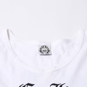 vCHROME HEARTS Chrome Hearts Old Model Tank Top Size M Old English Logo White Black Good Condition Used 4a000559