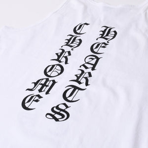 vCHROME HEARTS Chrome Hearts Old Model Tank Top Size M Old English Logo White Black Good Condition Used 4a000559