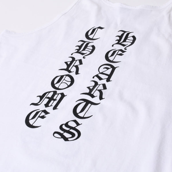 vCHROME HEARTS Chrome Hearts Old Model Tank Top Size M Old English Logo White Black Good Condition Used 4a000559