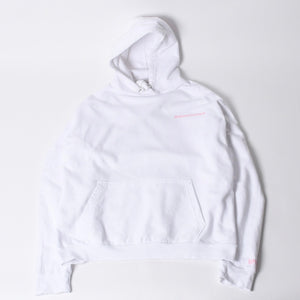 CHROME HEARTS クロムハーツ LLS HOODIE プルオーバーフーディー パーカー サイズXL Laurie Lynn Stark ホワイト 美品 中古 4a000539