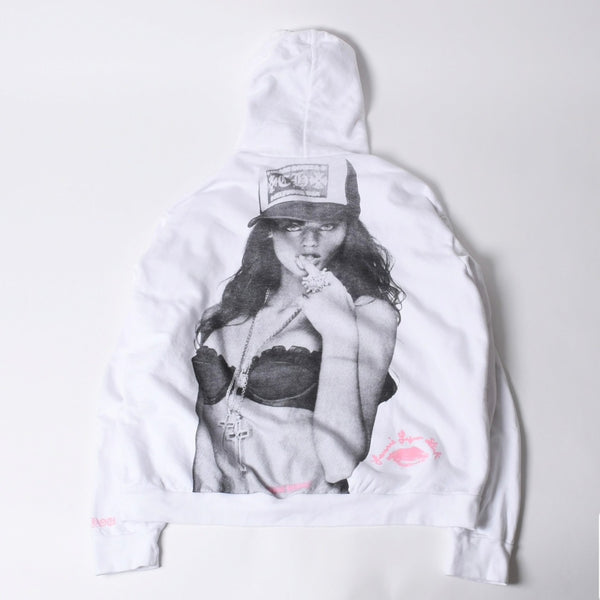 CHROME HEARTS クロムハーツ LLS HOODIE プルオーバーフーディー パーカー サイズXL Laurie Lynn Stark ホワイト 美品 中古 4a000539