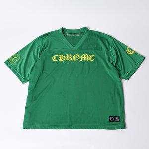 New and unused CHROME HEARTS MESH WARM UP JERSEY Mesh Warm Up Jersey Game Shirt Size XL Green Used 4a000538