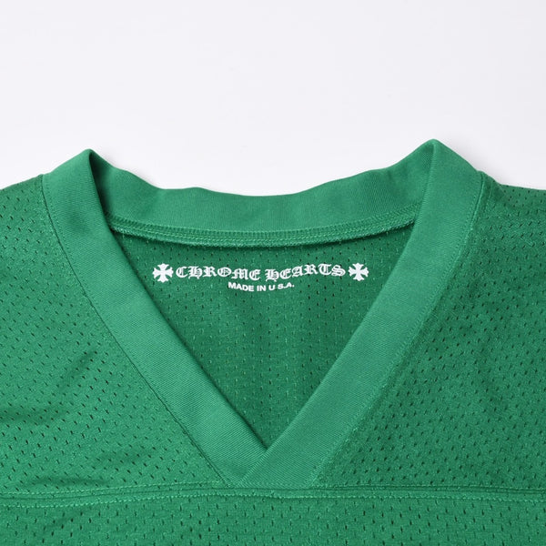 New and unused CHROME HEARTS MESH WARM UP JERSEY Mesh Warm Up Jersey Game Shirt Size XL Green Used 4a000538