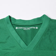 画像をギャラリービューアに読み込む, 新品未使用 CHROME HEARTS クロムハーツ MESH WARM UP JERSEY メッシュ ウォームアップジャージ ゲームシャツ サイズXL グリーン 中古 4a000538