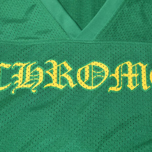 New and unused CHROME HEARTS MESH WARM UP JERSEY Mesh Warm Up Jersey Game Shirt Size XL Green Used 4a000538