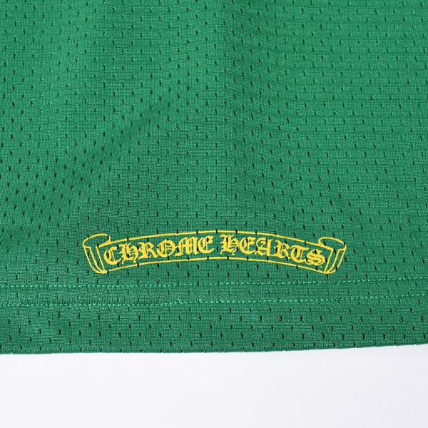 New and unused CHROME HEARTS MESH WARM UP JERSEY Mesh Warm Up Jersey Game Shirt Size XL Green Used 4a000538