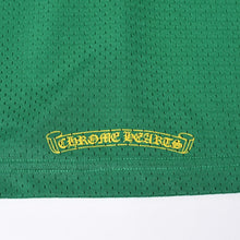 画像をギャラリービューアに読み込む, 新品未使用 CHROME HEARTS クロムハーツ MESH WARM UP JERSEY メッシュ ウォームアップジャージ ゲームシャツ サイズXL グリーン 中古 4a000538