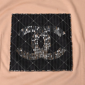 CHANEL シャネル 22SS 半袖Tシャツ P75264V22445 サイズ50 スペシャルオーダー ココマーク マルチカラー ビーズ メンズ 美品 中古 4b012758
