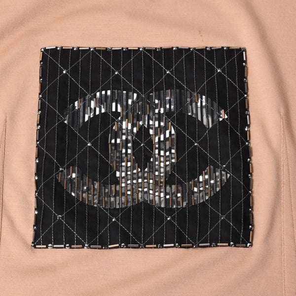 CHANEL シャネル 22SS 半袖Tシャツ P75264V22445 サイズ50 スペシャルオーダー ココマーク マルチカラー ビーズ メンズ 美品 中古 4b012758