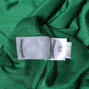 New and unused CHROME HEARTS MESH WARM UP JERSEY Mesh Warm Up Jersey Game Shirt Size XL Green Used 4a000538