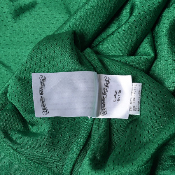 New and unused CHROME HEARTS MESH WARM UP JERSEY Mesh Warm Up Jersey Game Shirt Size XL Green Used 4a000538