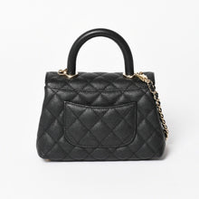 画像をギャラリービューアに読み込む, 新品未使用 CHANEL シャネル ココハンドルXXS 2WAYハンドバッグ ランダム AS2215 キャビアスキン ソーブラック 中古 4a003950