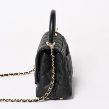 画像をギャラリービューアに読み込む, 新品未使用 CHANEL シャネル ココハンドルXXS 2WAYハンドバッグ ランダム AS2215 キャビアスキン ソーブラック 中古 4a003950