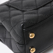 画像をギャラリービューアに読み込む, 新品未使用 CHANEL シャネル ココハンドルXXS 2WAYハンドバッグ ランダム AS2215 キャビアスキン ソーブラック 中古 4a003950